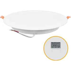 Foco de encastrar redondo LED CCT 18W 1800lm 120° Ø220x28mm