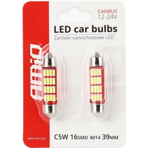 Lâmpada LED Festoon (C5W) 12V 300lm - 39mm [2 unid]
