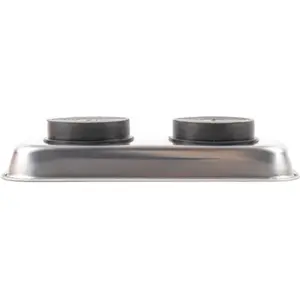Taça de aço inoxidável magnética para guardar parafusos - 150x65mm