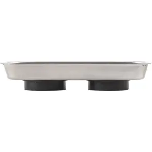 Taça de aço inoxidável magnética para guardar parafusos - 150x65mm