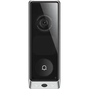 Kit Videoporteiro Inteligente WiFi com Câmara Dupla 6MP+2MP + IA + Bateria Extra + Campainha CH2