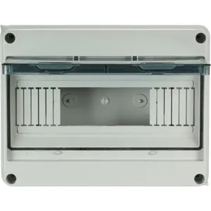 Caixa de distribuição estanque IP65 para quadro elétrico - 1 fila - 12 módulos