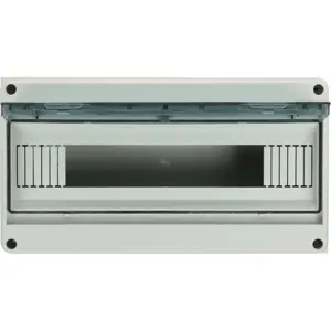 Caixa de distribuição estanque IP65 para quadro elétrico - 1 fila - 18 módulos