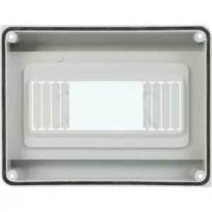 Caixa de distribuição estanque IP65 para quadro elétrico - 1 fila - 8 módulos