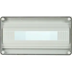 Caixa de distribuição estanque IP65 para quadro elétrico - 1 fila - 18 módulos