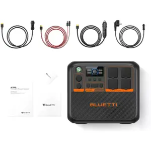 Power Station 2400W 2304Wh Expansível | UPS | Carregamento Solar 1200W | App Wi-Fi/Bluetooth - BLUETTI AC200PL