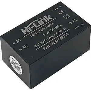 Transformador de alimentação encapsulado para PCB 85..265VAC ➝ 5VDC 600mA 3W