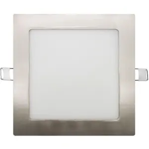 Panel LED Acero cepillado 230V 12W 960Lm CCT3 (3000K-4000K-6500K) 170×170×11mm