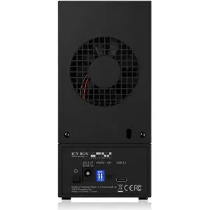 Caixa RAID para 2x discos SATA 2.5/3.5 USB 3.1 c/ função Rebuilding