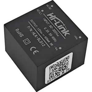 Transformador de alimentação encapsulado para PCB 85..305VAC ➝ 12VDC 420mA 5W