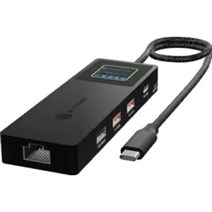 Docking Station 7-em-1 (3x USB-A 1x USB-C 1x RJ45 1x HDMI 1x USB-C PD 100W)