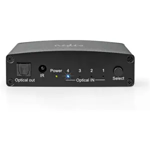 Comutador/selector de áudio digital Toslink 4x IN - 1x Out