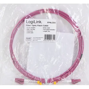 Cable de fibra óptica LC-LC OM4 multimodo (50/125 µm) dúplex - 20 m