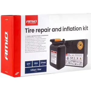 Kit de reparação de Pneus com compressor 12V