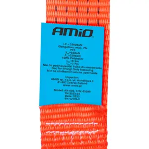 Cinta de seguridad con carraca - 5000kg - 50mm x 8m