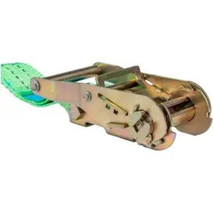 Cinta de seguridad con tensor de carraca - 2000kg - 38mm x 5m