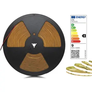 Fita LED COB 3000K (branco quente) 24VDC 1100lm/m 9W/m IP20 - rolo de 25.0m