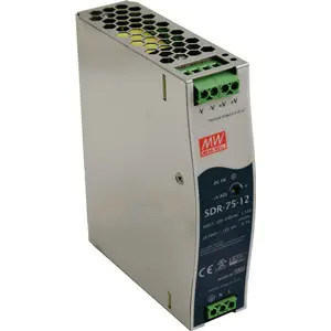 Fonte de alimentação para calha DIN 12VDC 75.6W 6.3A