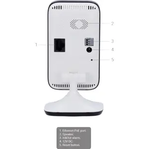 Cámara IP (Wi-Fi/Ethernet PoE) 4MP 2,8 mm IR 10 m con sensor PIR 10 m para interior