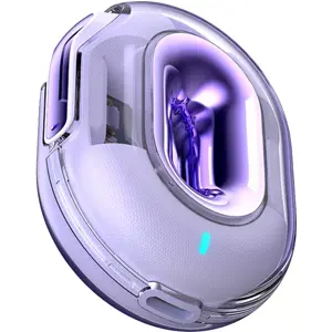 Auriculares TWS Bluetooth 5.4 con estuche de carga - morado