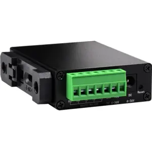 Conversor Série RS232/485/422 <-> RJ45 Ethernet PoE c/ Modbus e MQTT p/ calha DIN