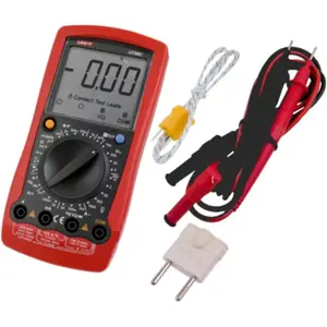 Multímetro digital (1000Vdc 750Vac 20Aac/dc 20MΩ Cap. Hz °C hFE)