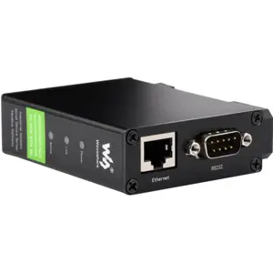 Conversor Série RS232/485/422 <-> RJ45 Ethernet PoE c/ Modbus e MQTT p/ calha DIN