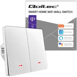 Interruptor Duplo Smart WiFi de encastrar (compatível c/ Tuya)