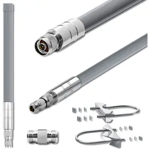 Antena LoRA 868MHz 5.8dBi 50cm em fibra de vidro c/ ficha N-fêmea
