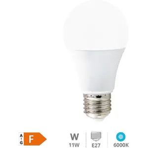 Lámpara LED E27 con sensor crepuscular 11W 6000K 1160lm