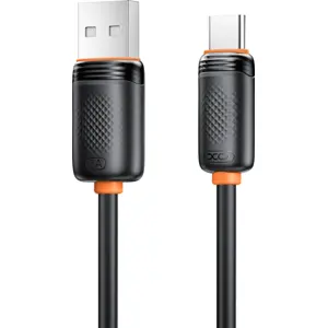 Cable USB-A - USB-C 1,0 m 3A negro