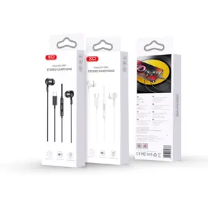 Auriculares earbuds com microfone e USB-C - preto