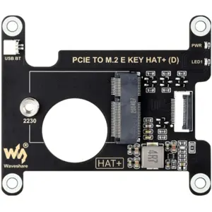 Placa de Expansão (Hat) PCIe para M.2 NGFF (M.2 E KEY) para Raspberry Pi 5