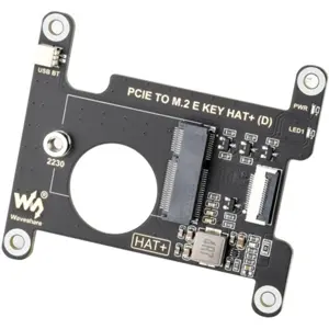 Placa de Expansão (Hat) PCIe para M.2 NGFF (M.2 E KEY) para Raspberry Pi 5