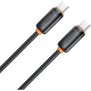 Cable USB-C - USB-C PD 1,0m 60W Negro