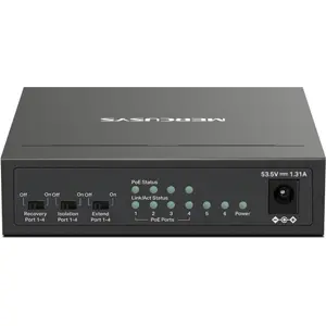Switch 6P (4PoE+) Gigabit 10/100/1000Mbps - POE+ 65W