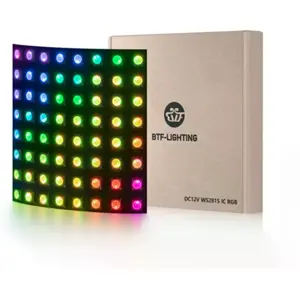 Painel LED Matricial de 8×8 RGBIC 12VDC (WS2815)