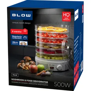 Deshidratador de alimentos analógico 500W (6 bandejas) Ø280mm