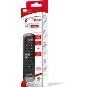 Telecomando 2:1 programável através do computador com USB-C p/ TV + DTT
