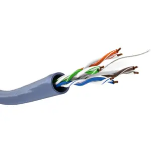Cabo CAT6a U/UTP unifilar CU 23AWG - Azul - Bobine 100m