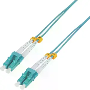 Cabo fibra ótica LC-LC OM3 multimodo (50/125 µm) duplex - 1 m