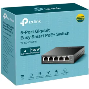 Switch 5-Portas (4xPoE+) Gigabit Gerenciável