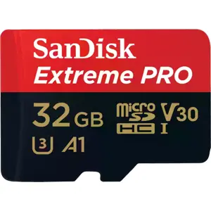 Tarjeta de memoria microSDXC 32GB Class10 U3 A2 V30 UHS-I (100/90MB/s) + Adaptador SD
