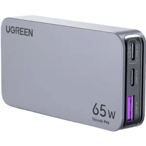 Cargador 65W GaN PD (2x USB-C + USB-A) con adaptadores EU/USA/UK