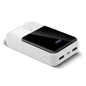Power Bank 20000mAh 22.5W PD+QC (USB-C + 2x USB-A) - blanco