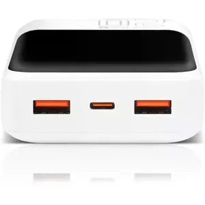 Power Bank 20000mAh 22.5W PD+QC (USB-C + 2x USB-A) - blanco