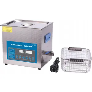 Aparelho de limpeza por ultrassons 40KHz 10L - aço inox