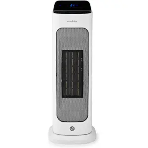 Radiador cerâmico oscilante 1400/2000W (20m²) inteligente WiFi - compatível c/ Tuya