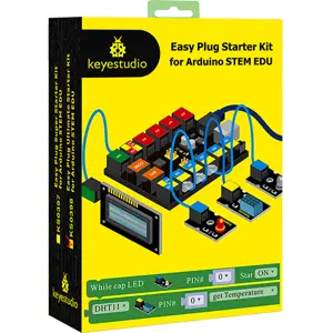 Kit Iniciação Arduino Easy Plug com Programação por Blocos (Mixly) - 22 Projetos
