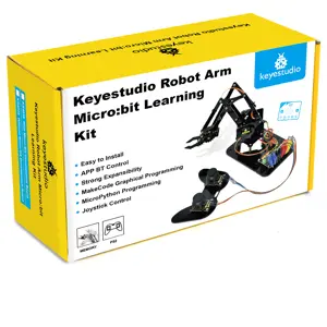Kit de Braço Robótico 4DOF Programável (MakeCode/MicroPython) - Sem placa Micro:bit